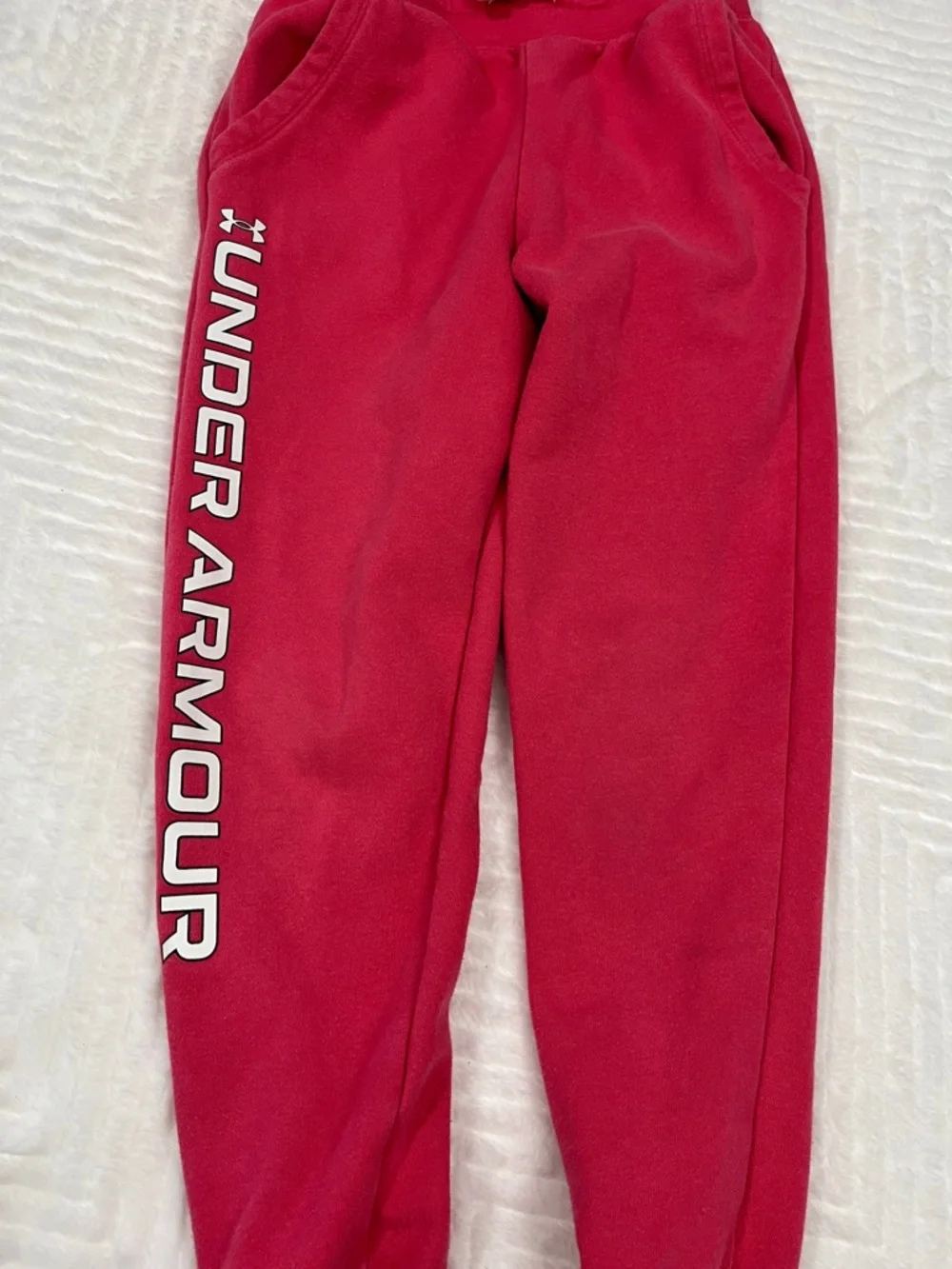 Under Armour Kids Girls Pink‎ Jogger Sweatpants size youth small joggers